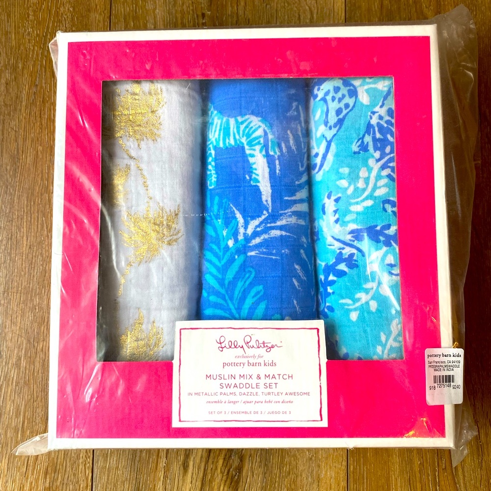 New Lilly Pulitzer Swaddle Set